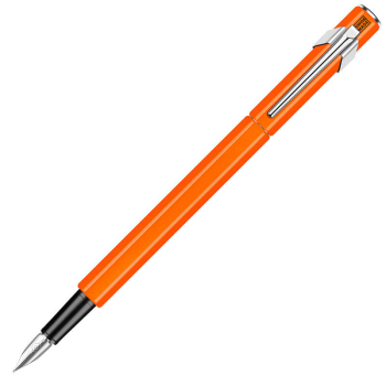 Caran d'Ache Fountain Pen 849 fluo orange open